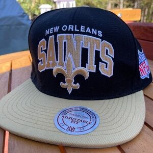 New Orleans Saints Mitchell & Ness Cap Hat NFL Vintage Collection Snapback